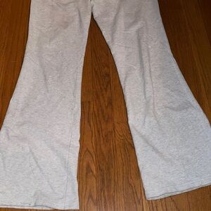 Justice just for girls yoga Pilates pants grey light flared